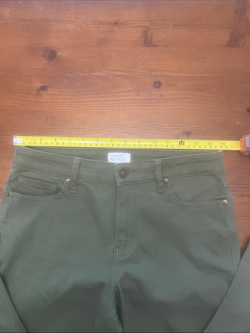 Market & Spruce Olive Straight-Leg Jeans - Picture 4 of 9